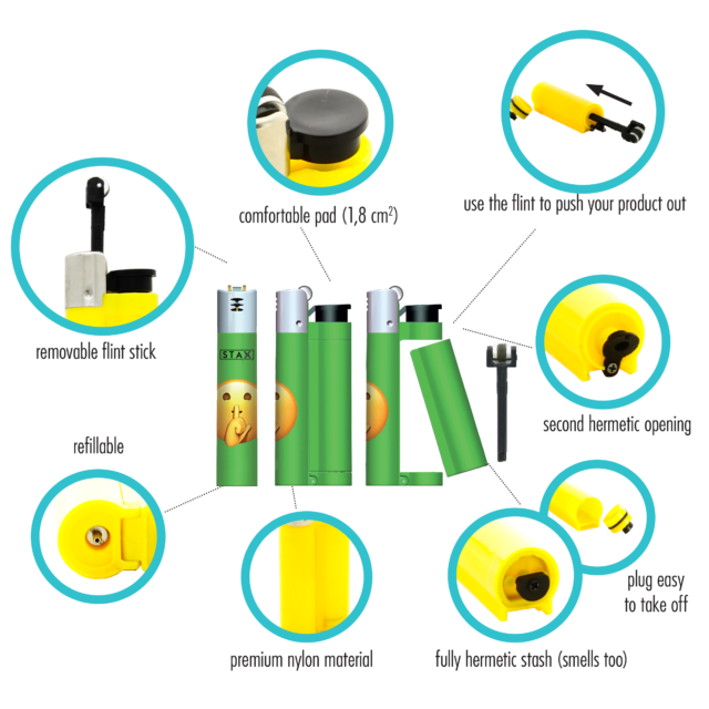 Accendino Calaveras con Box portaoggetti