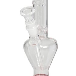 Glass Ice Bong Mini - Black Leaf - Vari Colori