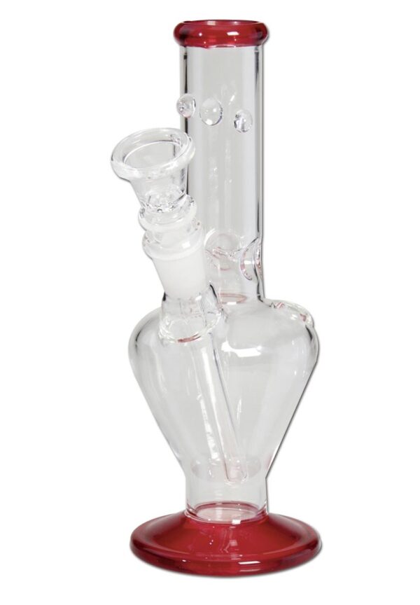 Glass Ice Bong Mini - Black Leaf - Vari Colori