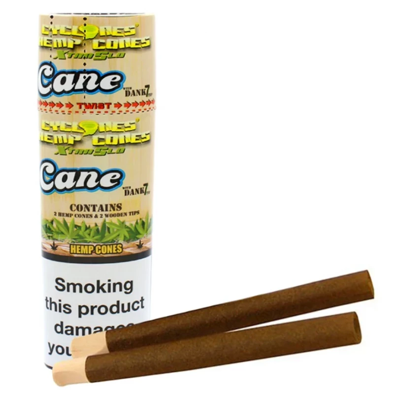 Box Blunt Cyclones Hemp Cones XtraSlo - Sugar Cane - 24 Blunt Box Blunt Cyclones Hemp Cones XtraSlo - Sugar Cane - 24 Blunt