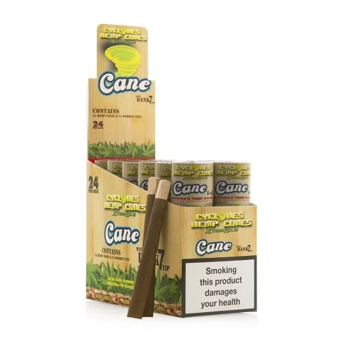 Box Blunt Cyclones Hemp Cones XtraSlo - Sugar Cane - 24 Blunt Box Blunt Cyclones Hemp Cones XtraSlo - Sugar Cane - 24 Blunt