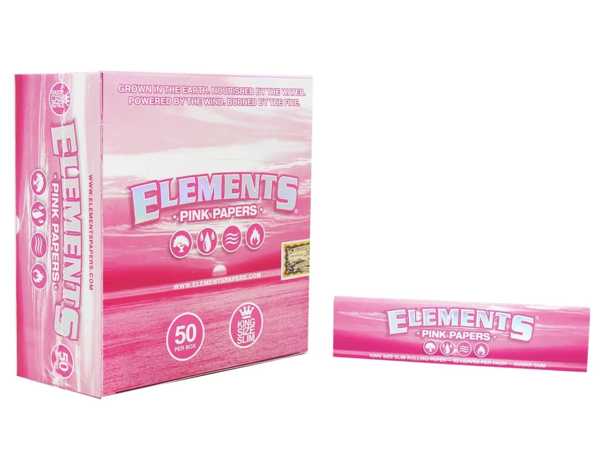 Box Elements Pink Paper King Size - 50pz Box Elements Pink Paper King Size - 50pz