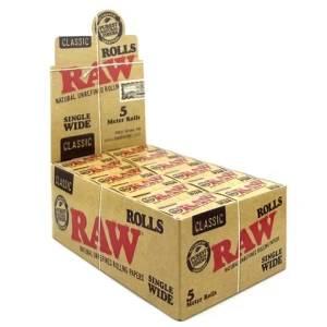 RAW "ROLLS" Classic Single Wide - Box/24*5metri